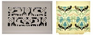 Voysey Wallpaper and Air Vent